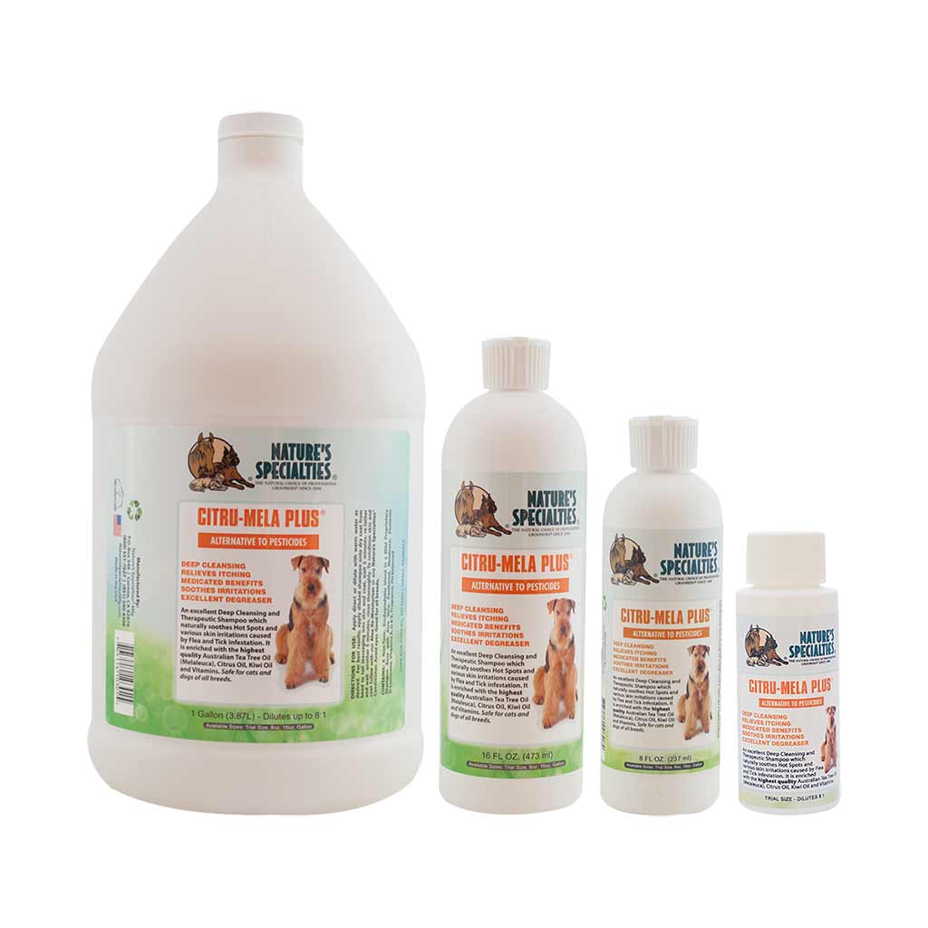 Nature's Specialties Citru-Mela Plus Shampoo- Gal [ITEM-108933] - $75.99 :  Excalibur, wholesale pet grooming supplies in Canada