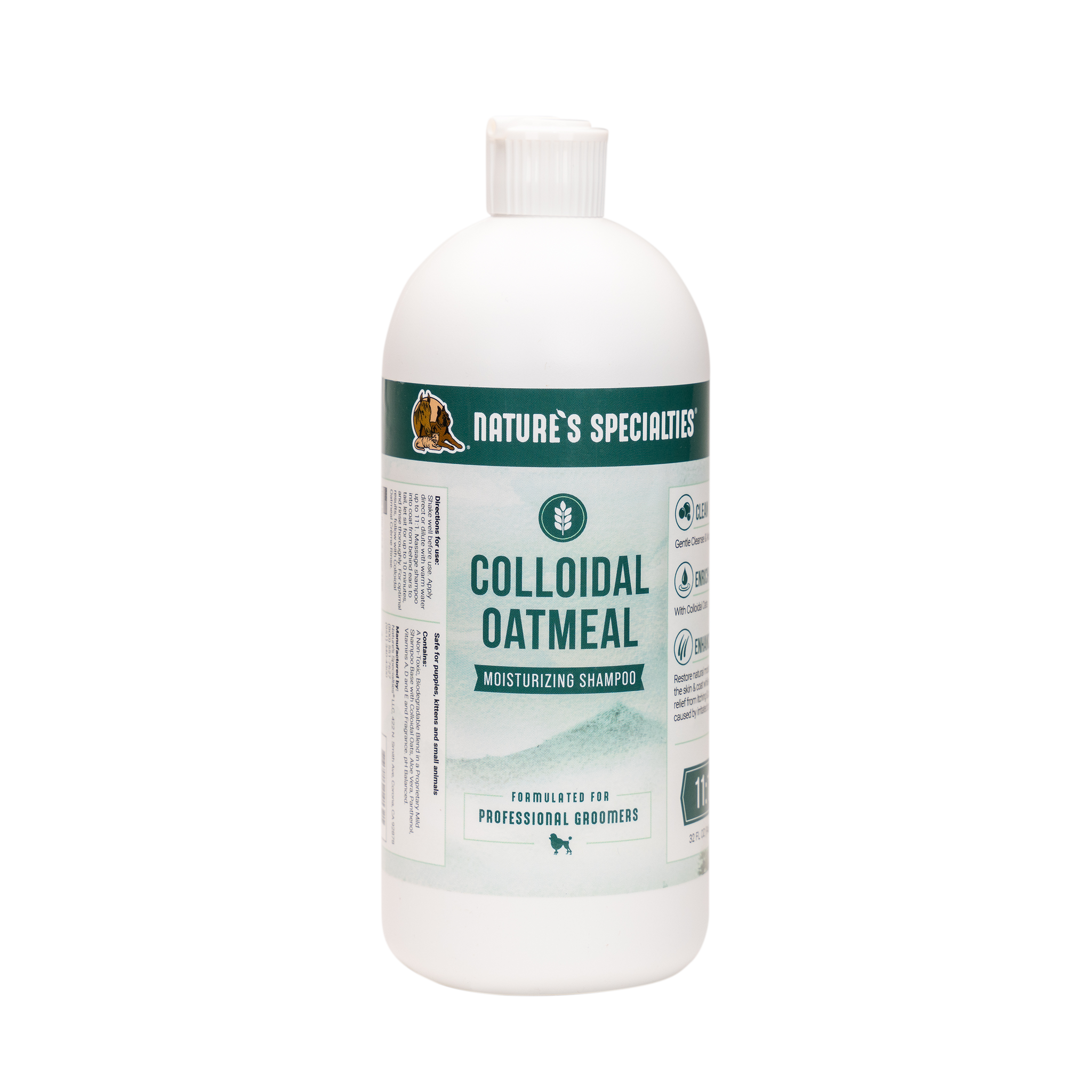 Oatmeal fashion shampoo for cats