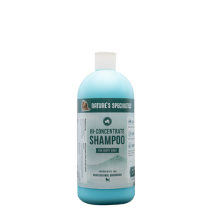 128 oz bottle of Nature's Specialties High Concentrate Shampoo for very dirty dogs and cats.