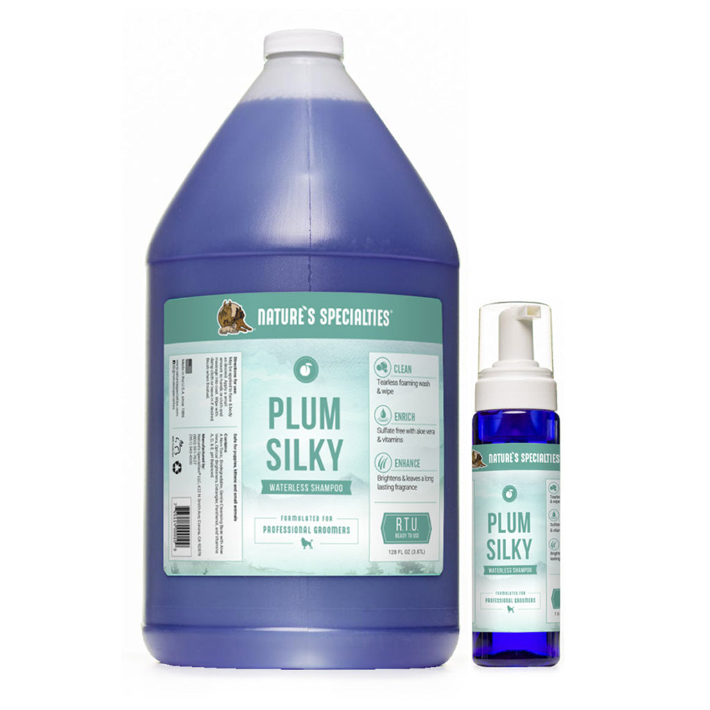 Plum fashion silky dog shampoo