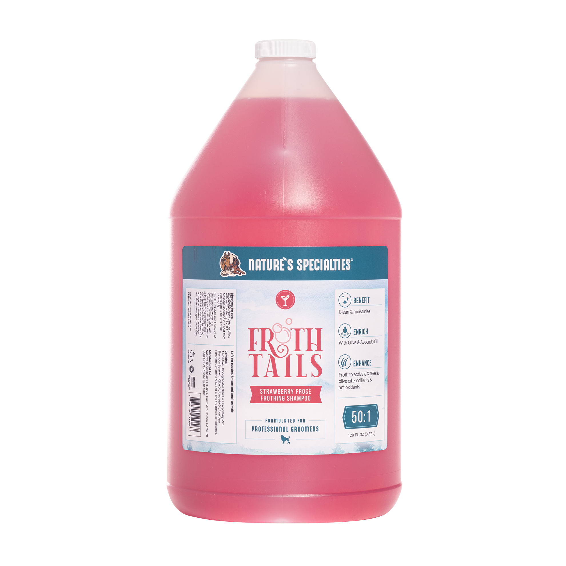 Froth Tails Strawberry Frosé Shampoo, 16 oz | Nature's Specialties